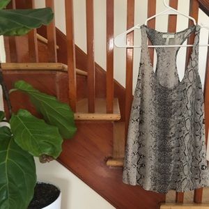 Joie Silk Razorback Animal Print Tank